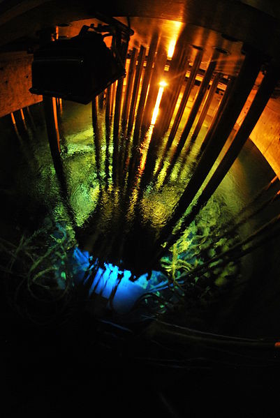 Reaktor Maria, promieniowanie Czerenkowa