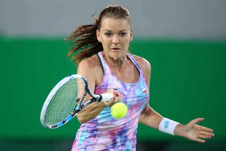 Agnieszka Radwańska podczas treningu w Rio de Janeiro