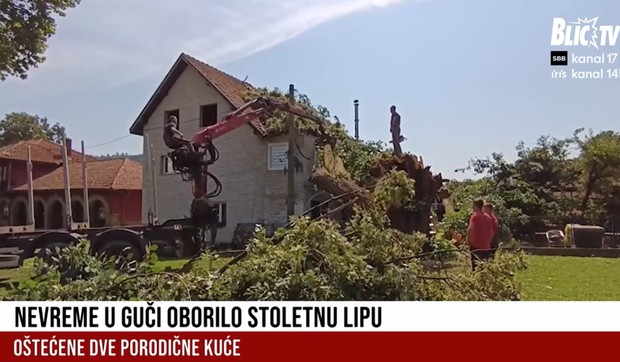 Guča, nevreme