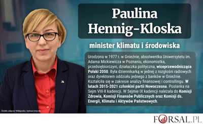 Kim jest Paulina Hennig-Kloska? Minister klimatu i środowiska [BIOGRAM]
