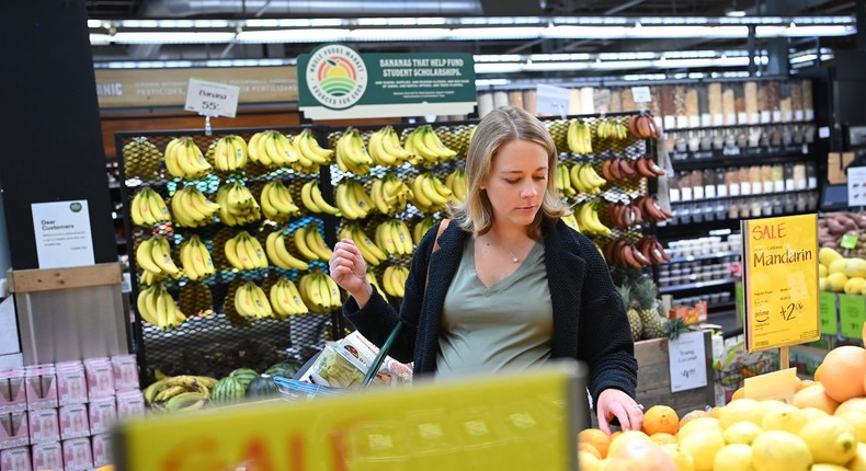 Produce that is on sale at Whole Foods Market in Washington, DC.