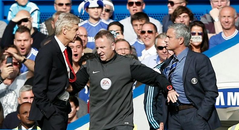 Jose Mourinho (R) and Arsene Wenger (L) have had some famous verbal exchanges in the past