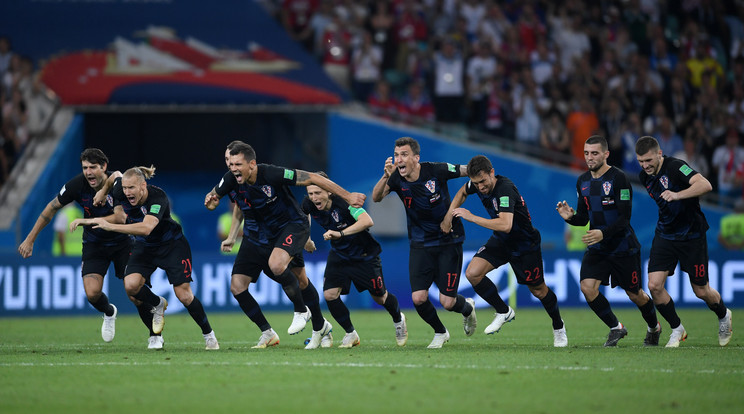 A horvátok boldogsága: az egész
országnak örömet szereztek /Fotó: Getty Images