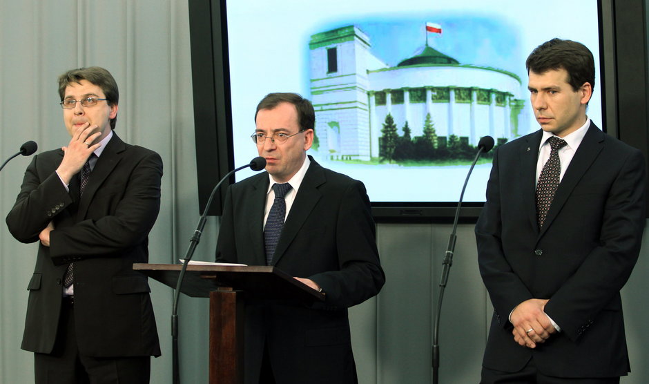 Od lewej: Martin Bożek, Mariusz Kamiński i Ernest Bejda