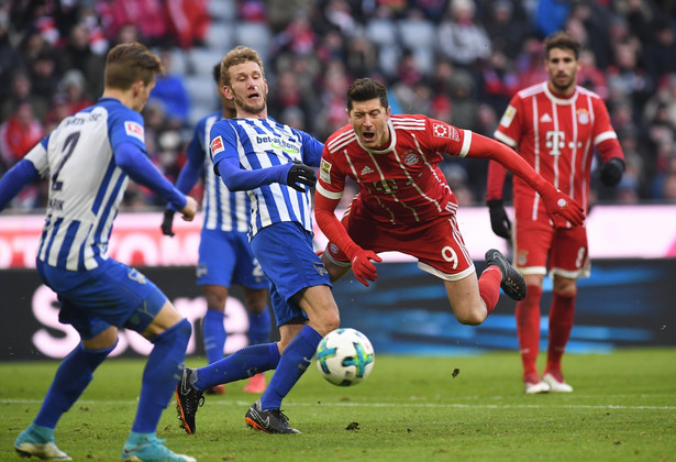 Liga niemiecka: Wpadka Bayernu. Lewandowski bez gola w 250. występie