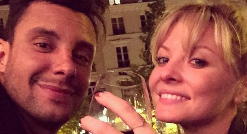 Kaitlin Doubleday and her fiance, Devin Lucien in Paris