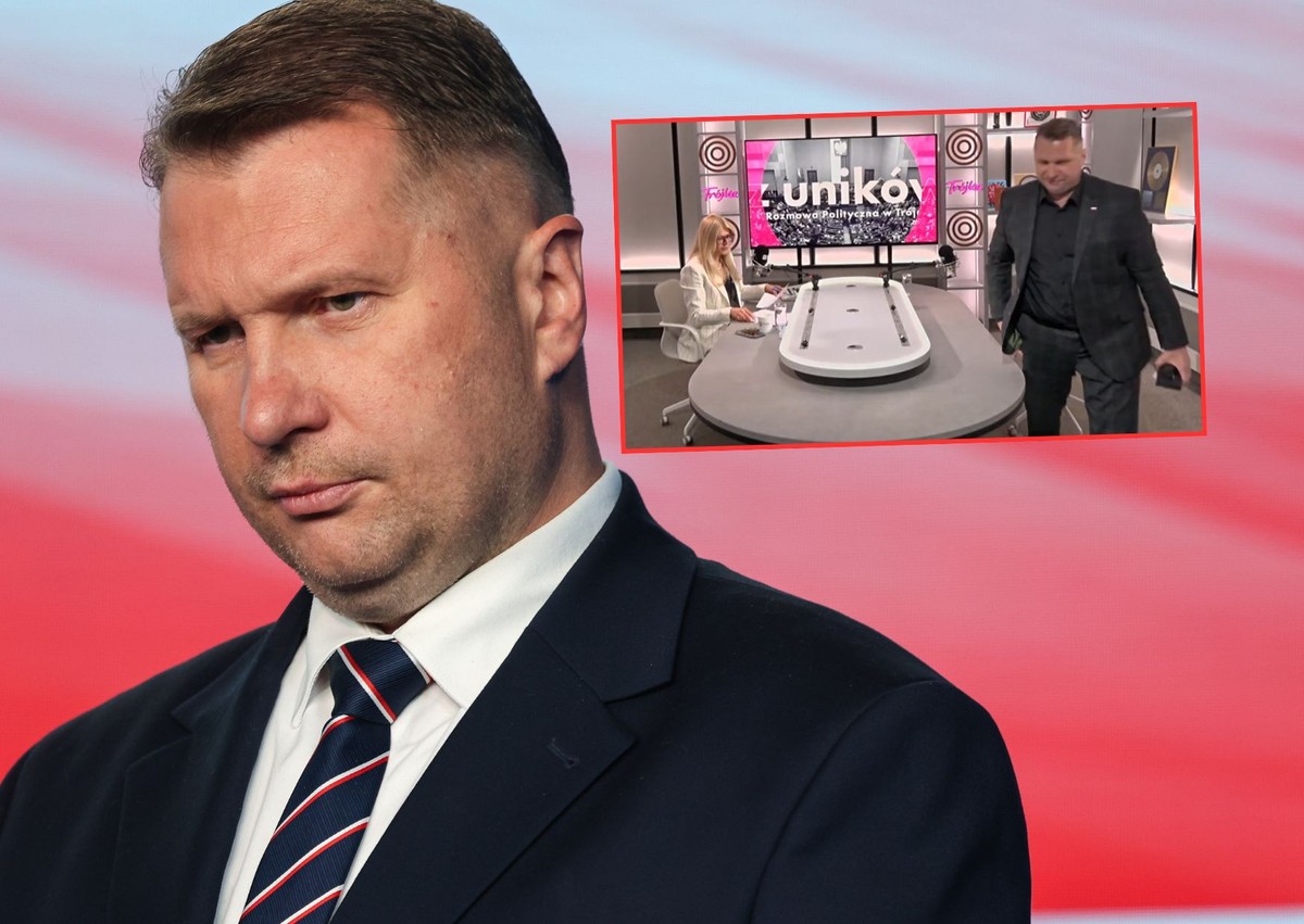 Przemysław Czarnek wyszedł ze studia po kłótni z dziennikarką