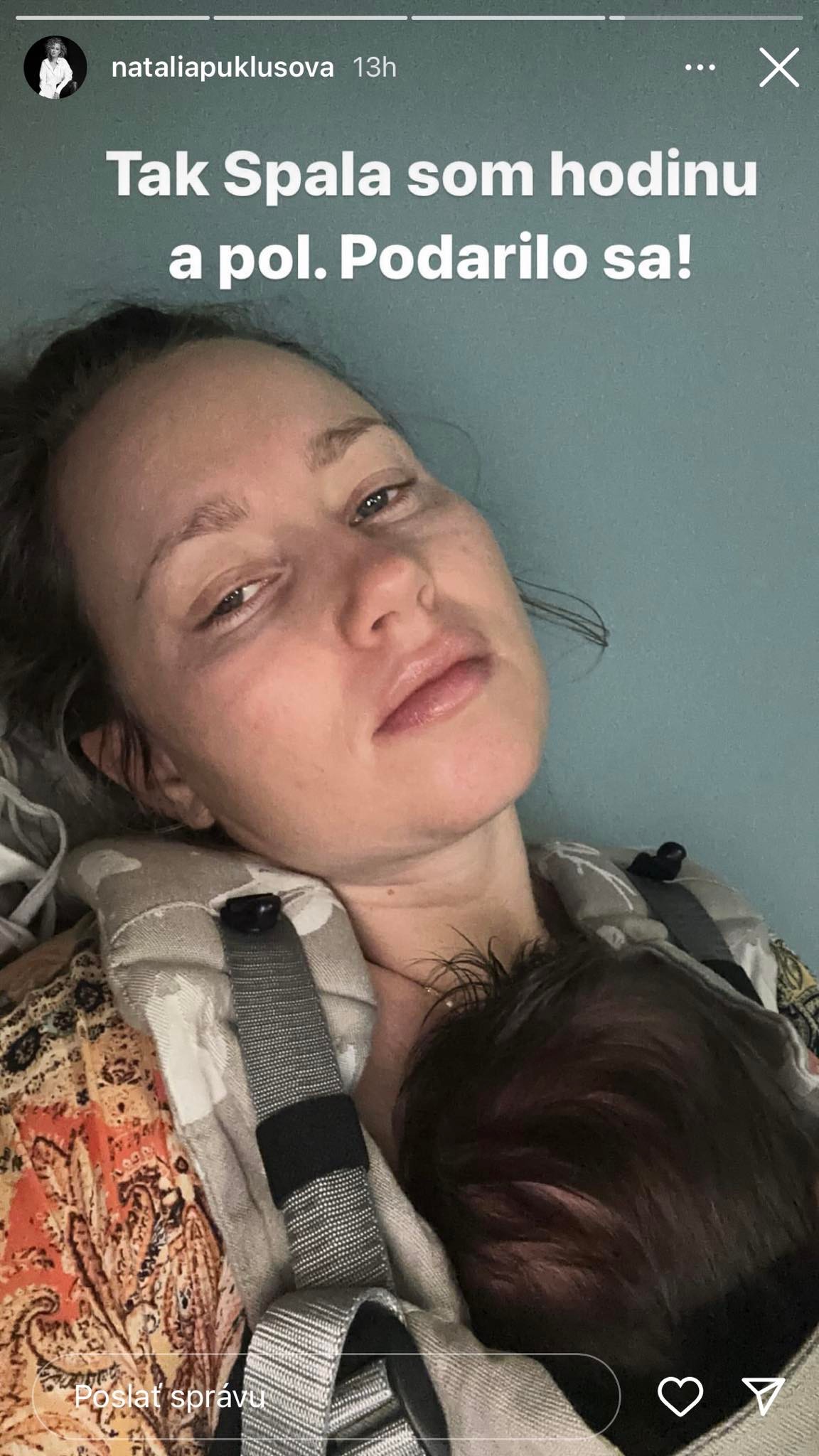 Herečka a speváčka Natália Puklušová je v koncoch.