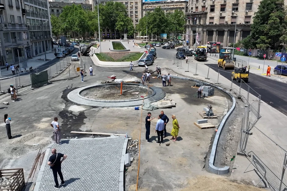 Radovi na kružnom toku u centru grada