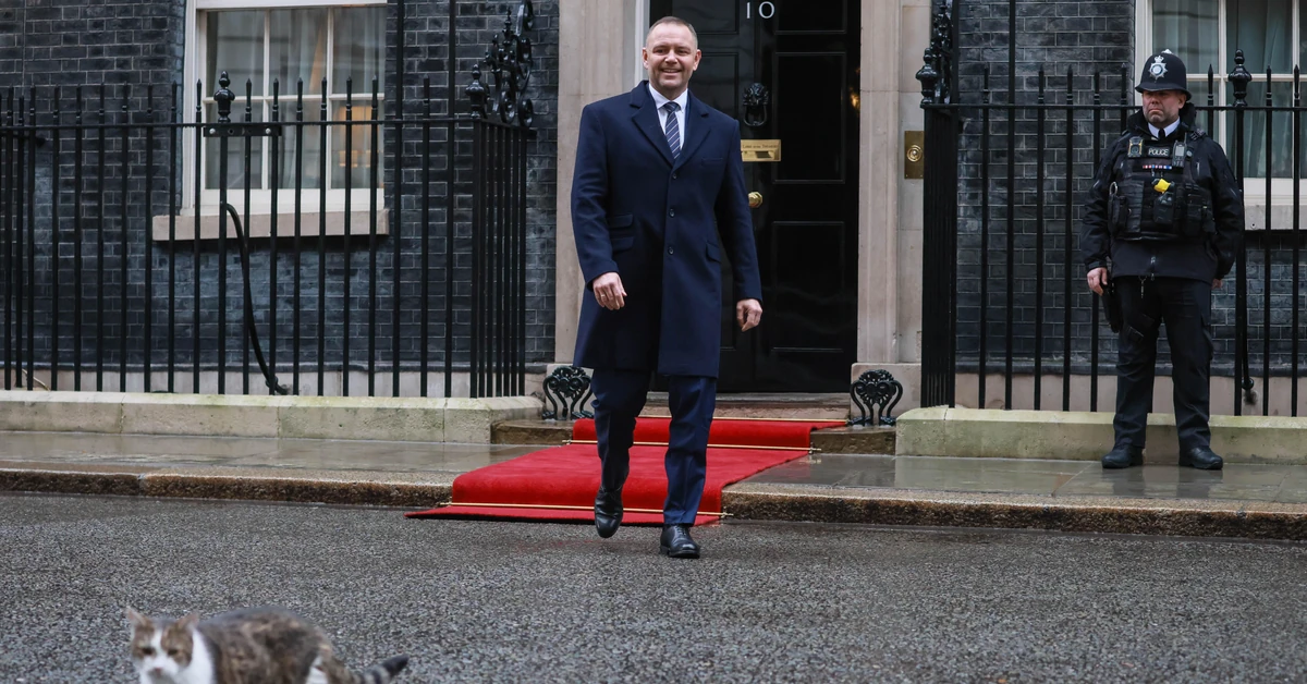 Wizyta Karola Nawrockiego w Londynie. Kot Larry skradł show [WIDEO]