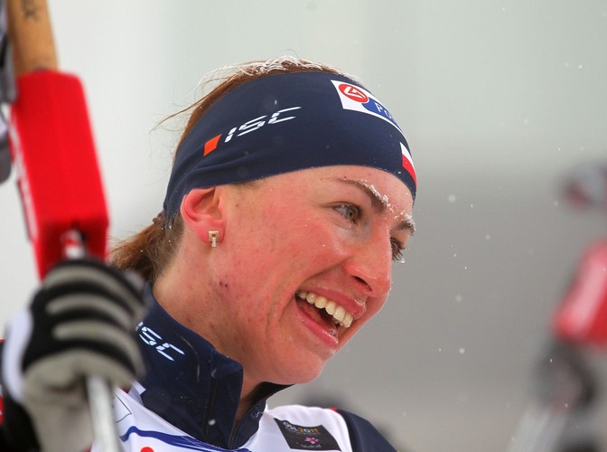 Zmęczona Justyna Kowalczyk przybiegła na metę jako druga