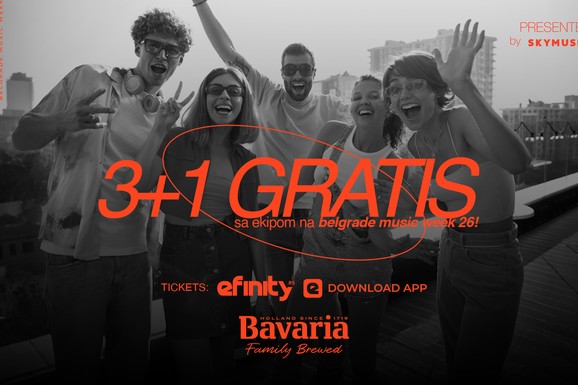BAVARIA TE VODI NA BELGRADE MUSIC WEEK 26: Kupi tri ulaznice