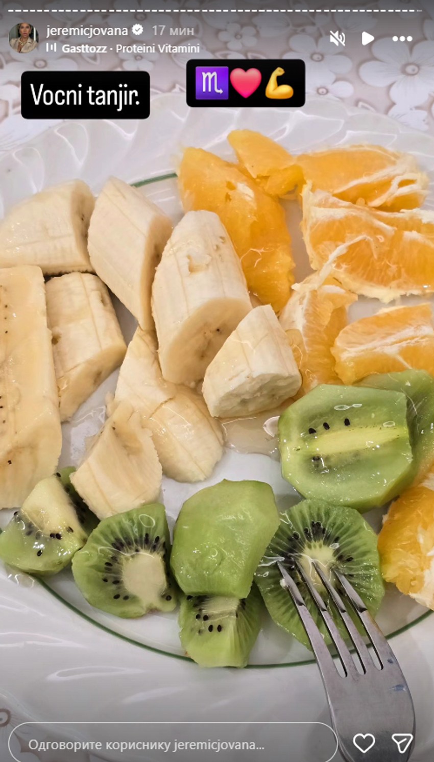 Jovana Jeremić spremila Tigru zdrav obrok