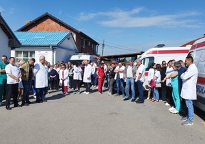 Protest radnika KBC Gračanica