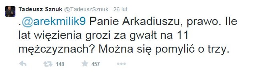 Tadeusz Sznuk na Twitterze