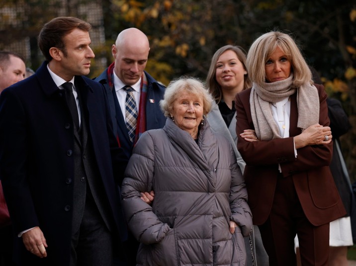 Emmanuel Macron  Antonine Maillet  Brigitte Macron