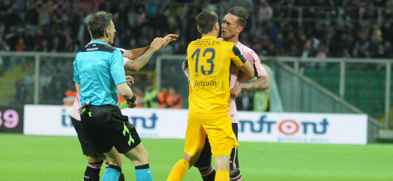 Włochy: US Palermo utrzymało się w Serie A, czerwona kartka Pawła Wszołka