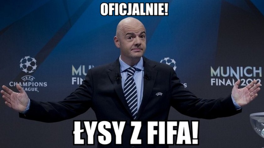 "Łysy z UEFA" został sternikiem FIFA. MEMY