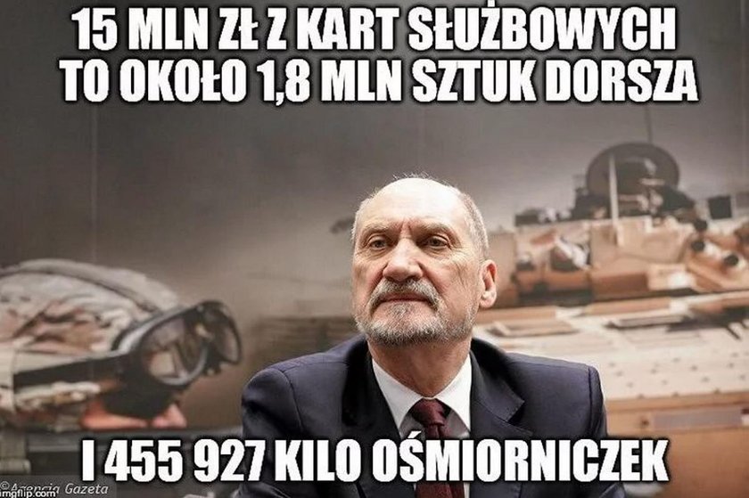 Tyle MON wydało na służbowe karty. MEMY