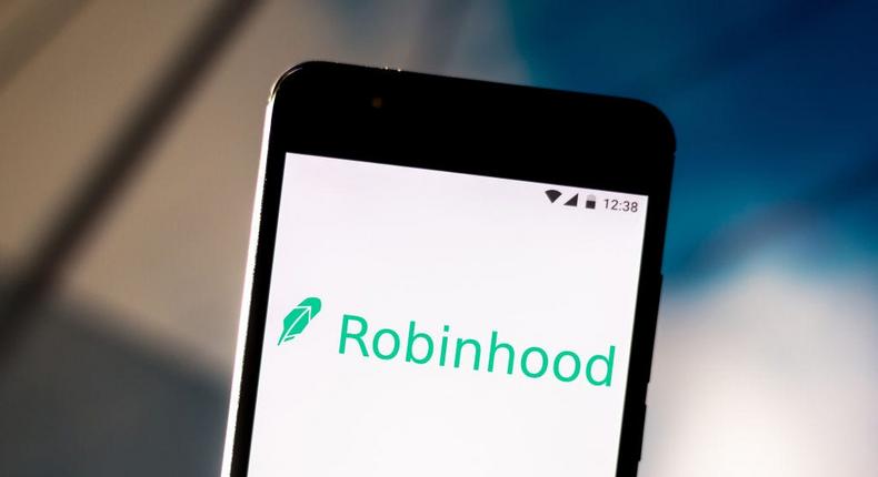 Robinhood app phone screen