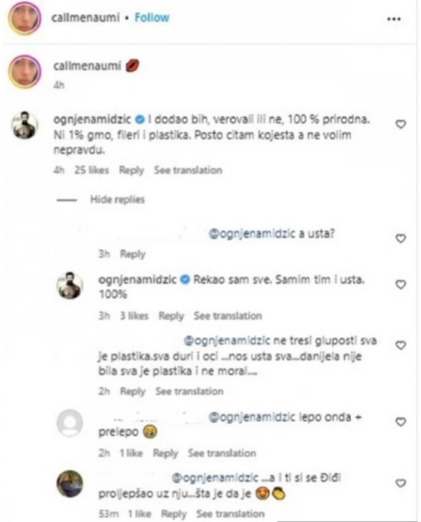 Ognjen Amidžić  o komentarima da mu je devojka izoperisana