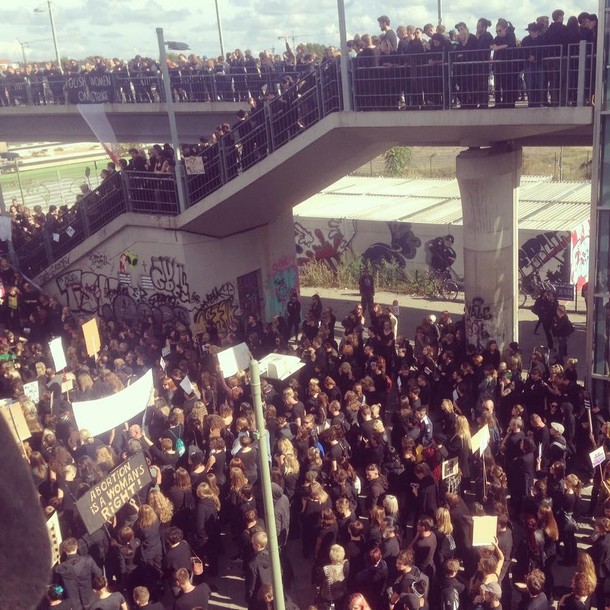 czarny protest Berlin