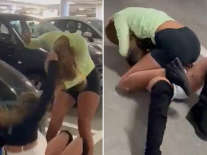 Tuča devojaka u tržnom centru