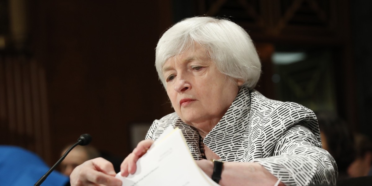 Janet Yellen wystąpiła we czwartek przed senacją komisją. Co powiedziała?