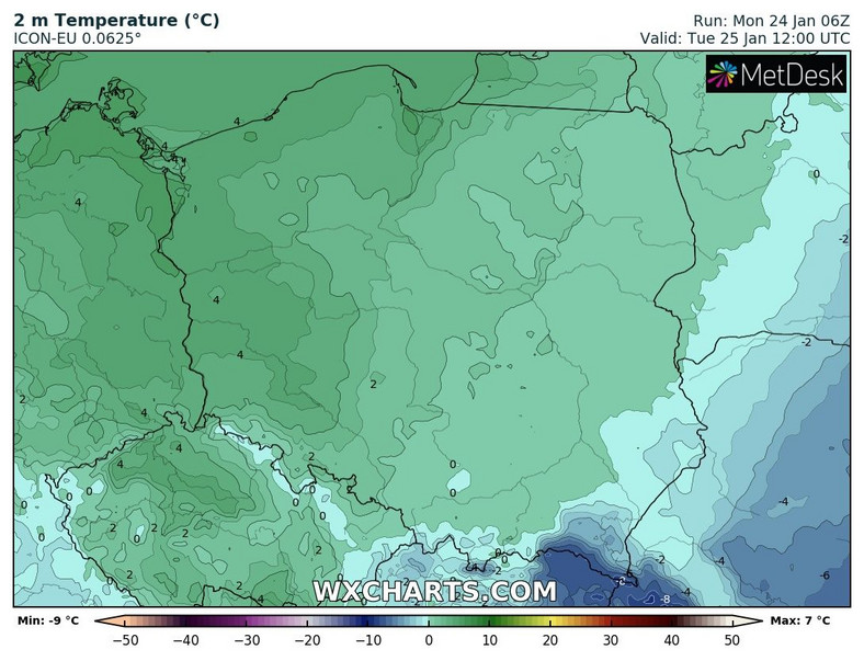 Odwilż obejmie prawie całą Polskę