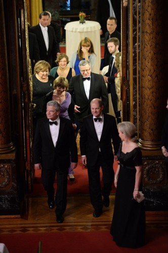 Goście uczty św. Macieja w Hamburgu