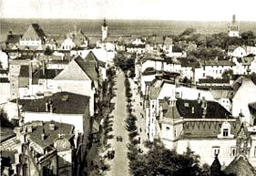 Ulica Bohaterów Monte Casio na zdjęciu z 1920 r.
