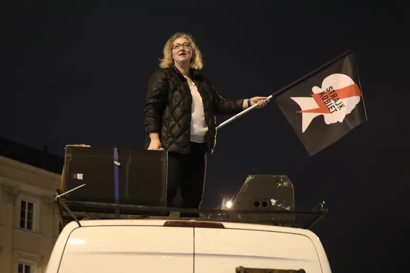 Główna organizatorka strajku Marta Lempart