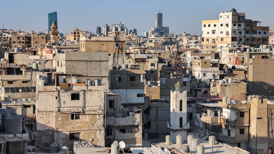 Południowe przedmieścia Bejrutu na zdjęciu z września 2022 r.