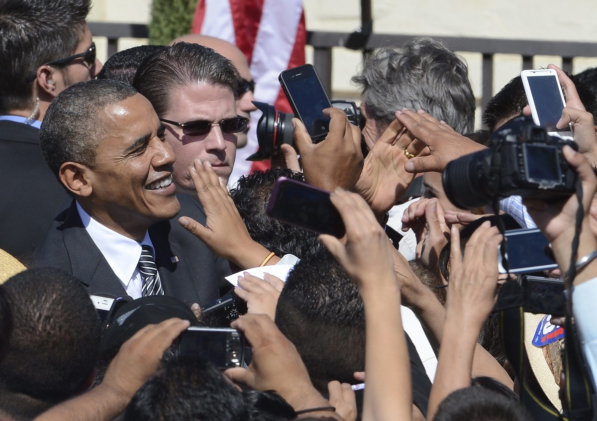Barack Obama na spotkaniu z wyborcami