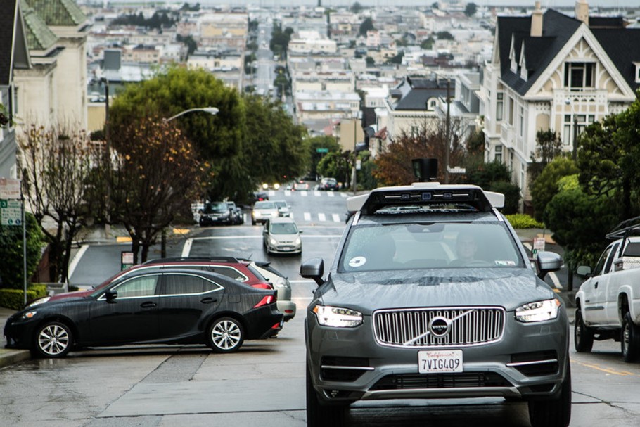 Autonomiczne Volvo Ubera