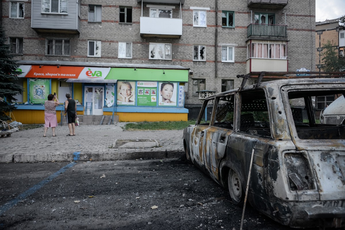 Donieck Ukraina wojna miasto