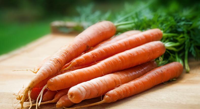 Carrot is great for your skin 