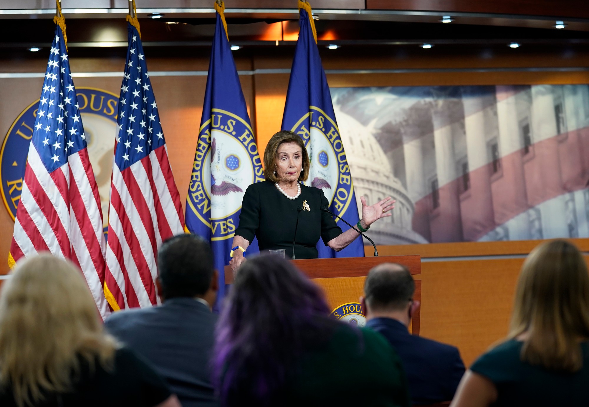 Predsedníčka americkej Snemovne reprezentantov Nancy Pelosiová.