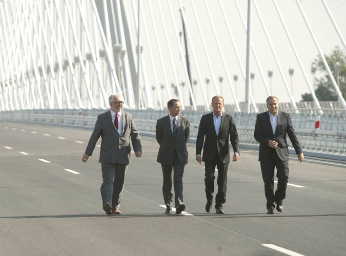 Otwarcie obwodnicy Wrocławia podczas kampanii wyborczej