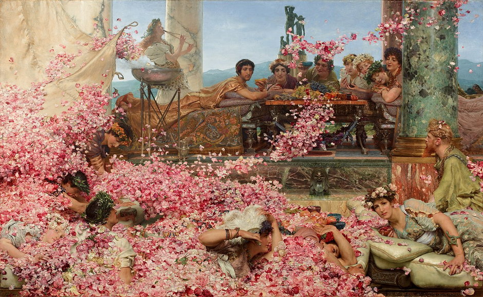 Róże Heliogabala (mal Lawrence Alma-Tadema, 1888)