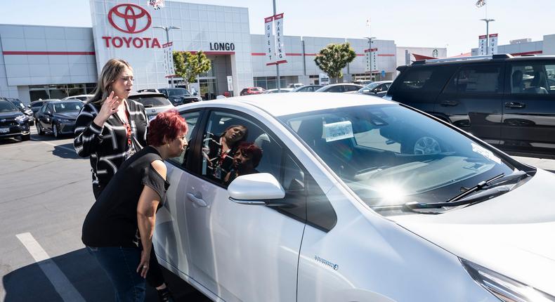 Toyota sold 10.5 million vehicles, which include Prius, in 2021.MediaNews Group/Orange County Register via Getty Images / Contributor / Getty
