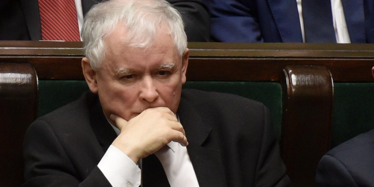 Jarosław Kaczyński ma powody do zmartwień