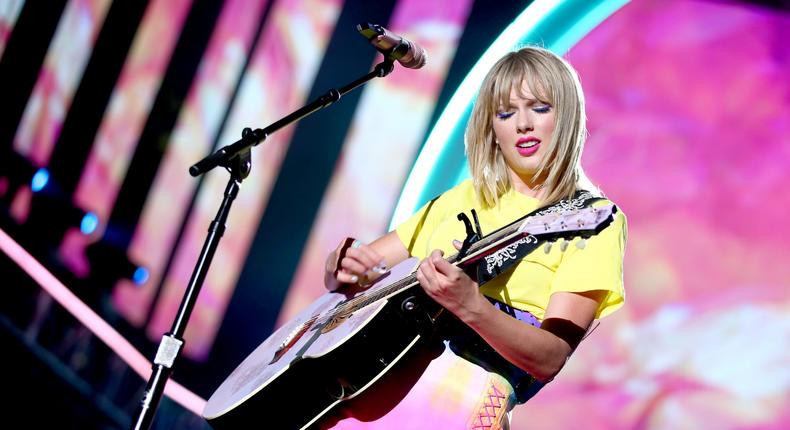 Taylor Swift performs at iHeartRadio's Wango Tango in 2019.Rich Fury/Getty Images for iHeartMedia
