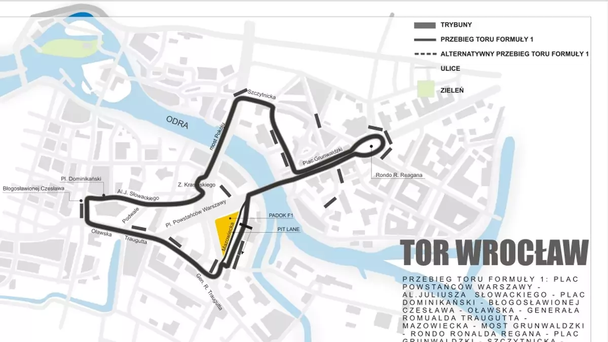 Wirtualny tor F1 - Ścigaj się po wrocławskich ulicach