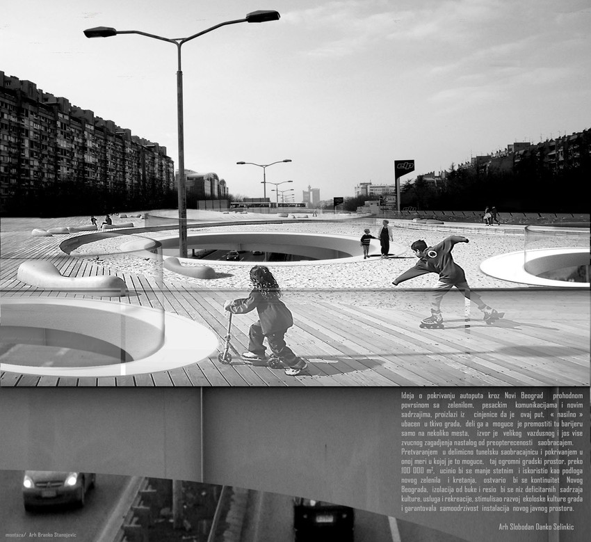 Priznanje „Arhitektura projekti“ - Park E-75, pokrivanje autoputa kroz Novi Beograd, Slobodan Danko Selinkić