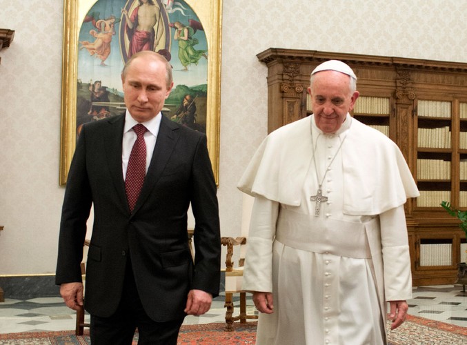 Papież Franciszek i Władimir Putin