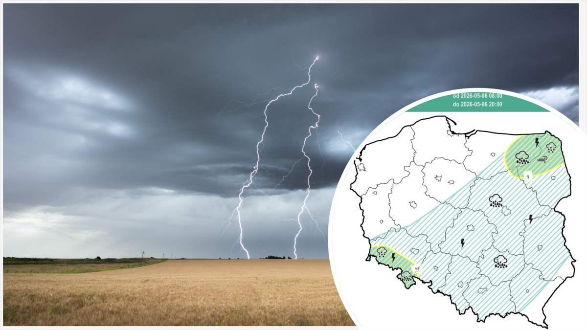W środę mogą pojawić się burze, a różnice temperatur zaskakują. Gdzie najchłodniej, a gdzie upał?