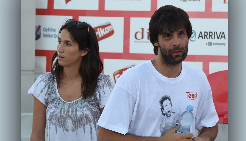 Jelisaveta Orašanin i Miloš Teodosić