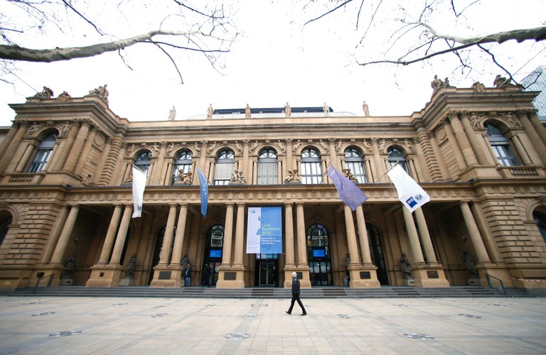 Budynek giełdy we Frankfurcie