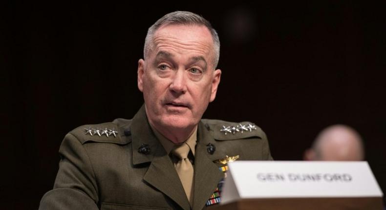 US General Joseph Dunford has served as the Chairman of the Joint Chiefs of Staff since 2015